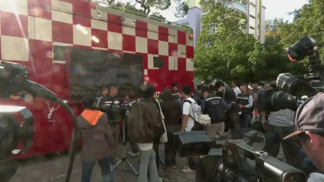 Fire department concludes press conference following Hong Kong apartment blaze