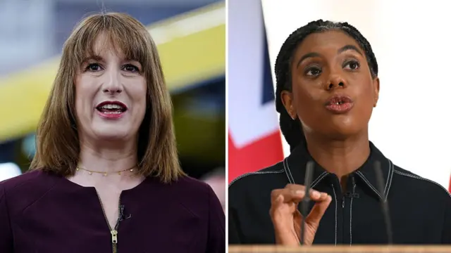 Composite image of Rachel Reeves and Kemi Badenoch