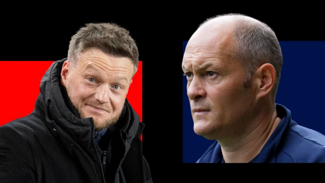 New Middlesbrough boss Kim Hellberg (left) and Millwall manager Alex Neil