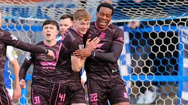 Ballymena's opening goal