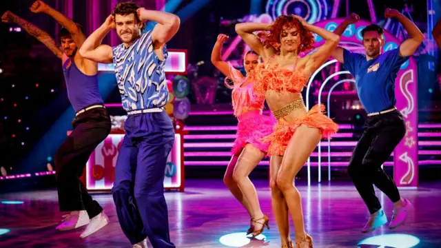 George Clarke and Alexis Warr performing on Strictly Come Dancing