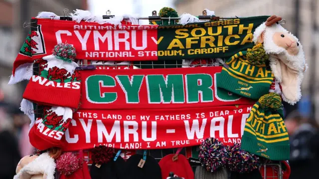 Wales v South Africa scarves