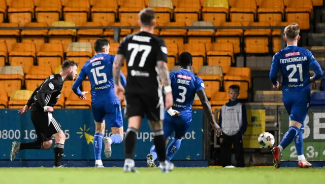 Cove Rangers' Mitch Megginson scores