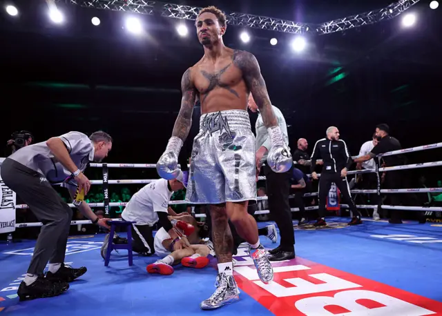 Ben Whittaker after knocking out Benjamin Gavazi