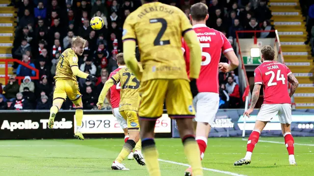 Andri Gudjohnsen rises to score for Blackburn