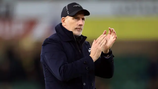 Norwich head coach Philippe Clement