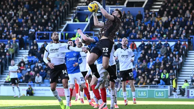Bristol City goalkeeper Radek Vitak catches the ball