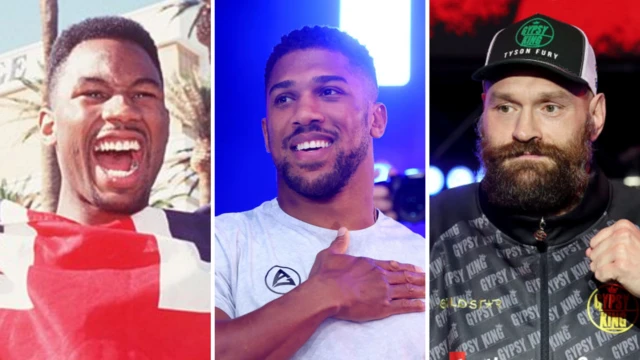 Lennox Lewis, Anthony Joshua and Tyson Fury