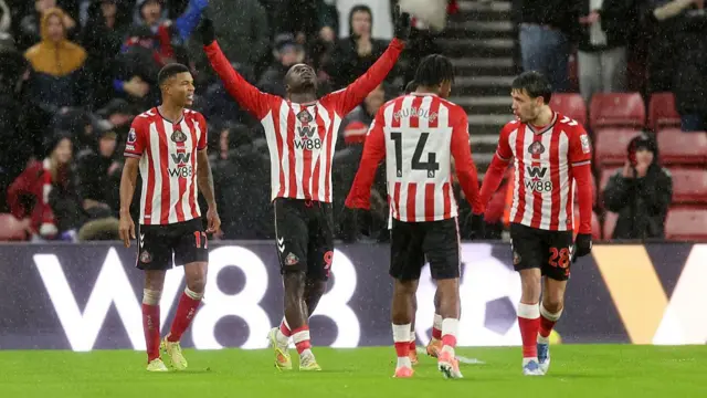 Brian Brobbey of Sunderland celebrates