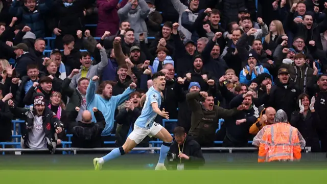 Phil Foden of Manchester City celebrates