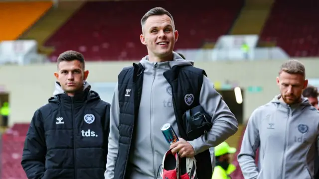 Lawrence Shankland arrives at Fir Park