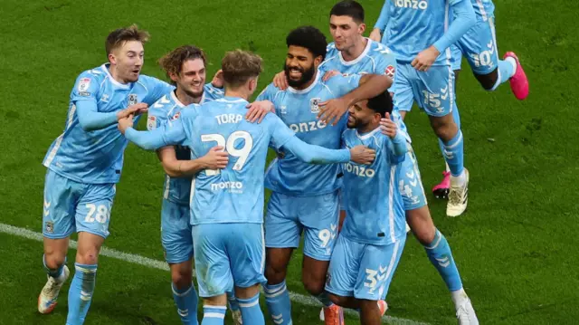 Coventry players celebrate