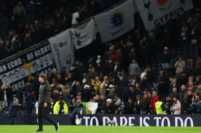 Thomas Frank on the pitch