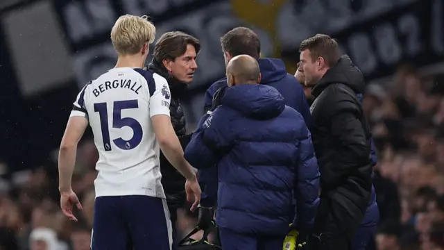 Lucas Bergvall is brought off with concussion protocol