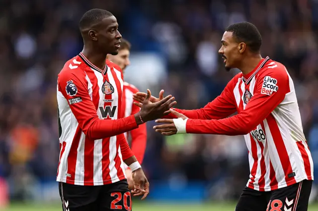 Sunderland's Nordi Mukiele and Wilson Isidor