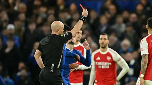 Caicedo red card