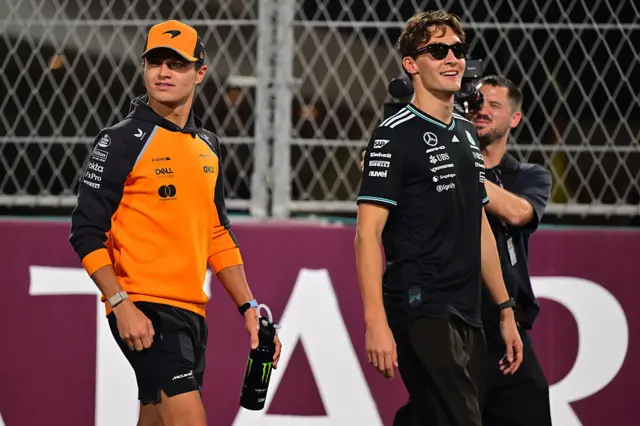 Lando Norris and George Russell