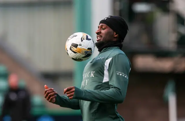Hibs defender Rocky Bushiri