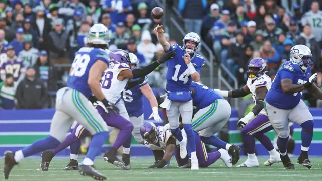 Sam Darnold in action for the Seahawks
