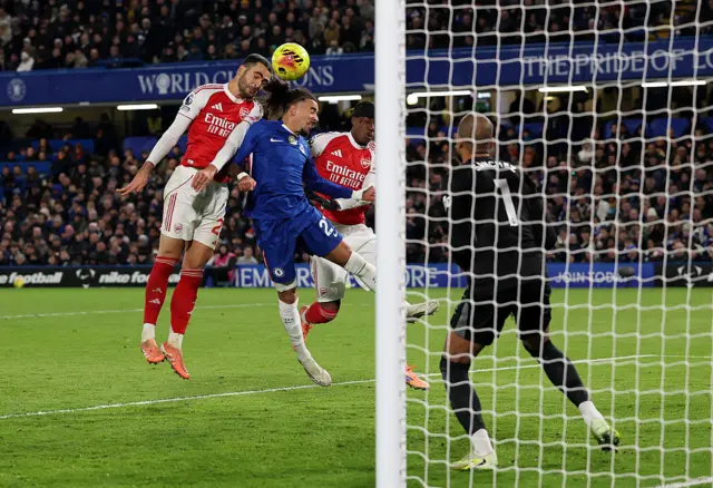 Mikel Merino of Arsenal scores