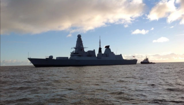 HMS Dauntless, a Royal Navy Type 45 Destroyer