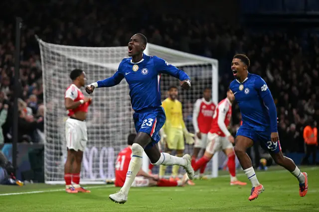 Trevoh Chalobah of Chelsea celebrates