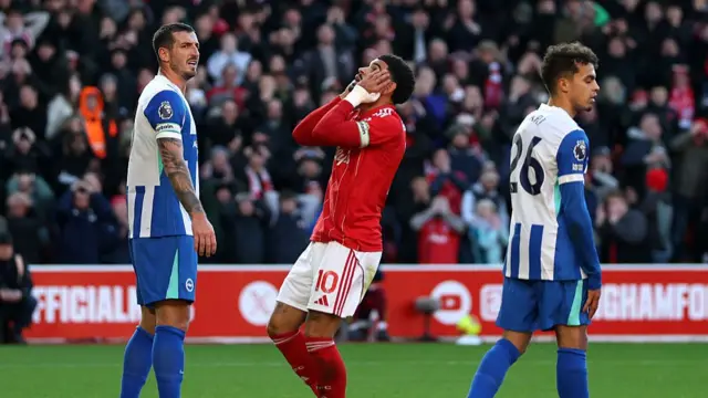 Morgan Gibbs-White reacts