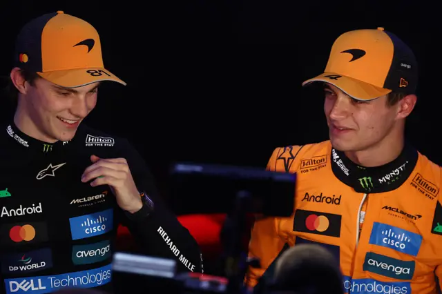 Oscar Piastri and Lando Norris