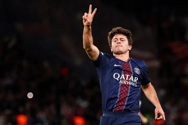 Joao Neves scoring a goal