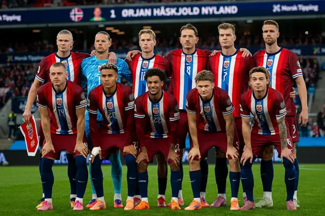 Erling Haaland lines up for Norway