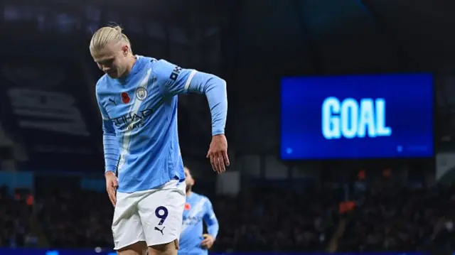 Erling Haaland celebrates