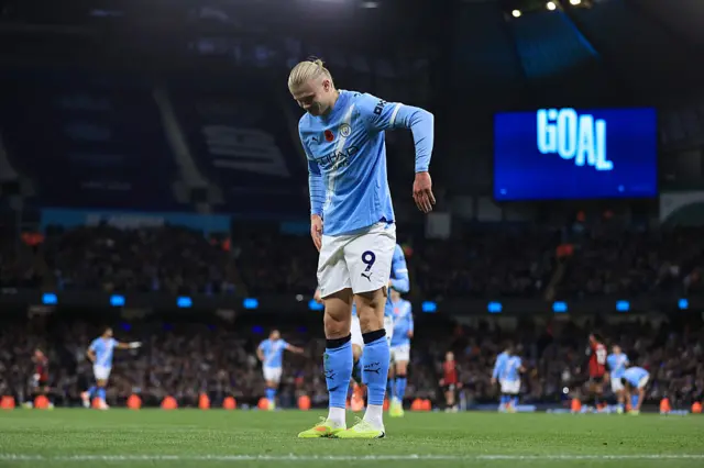 Erling Haaland's robot celebration