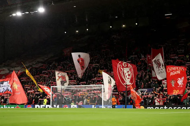 Liverpool Stadium with flags