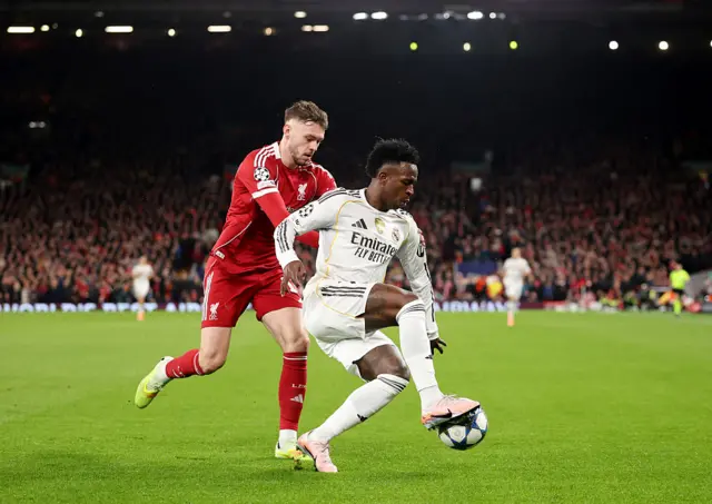 Conor Bradley and Vinicius Jr