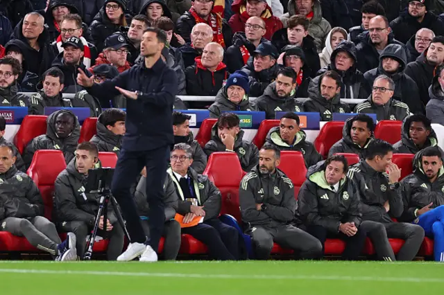 Trent Alexander-Arnold of Real Madrid looks on