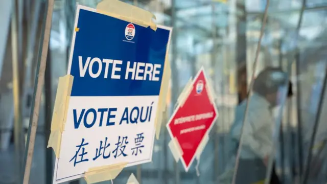 Vote here sign in New York
