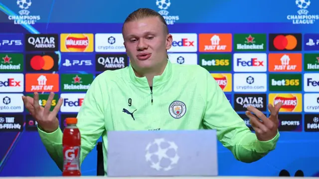 Man City forward Erling Haaland