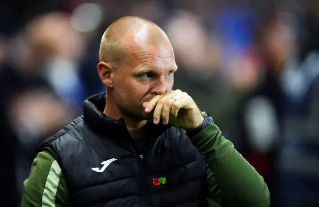 Norwich head coach Liam Manning at Hillsborough