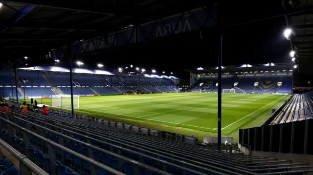 Fratton Park ahead of kick-off