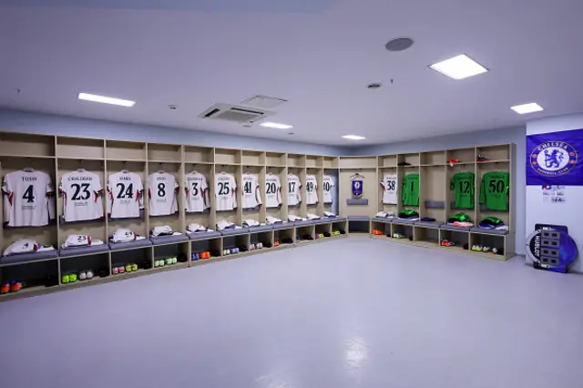 Chelsea's dressing room