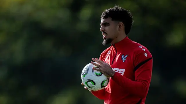 Crystal Palace manager Chadi Riad in training on 5 November