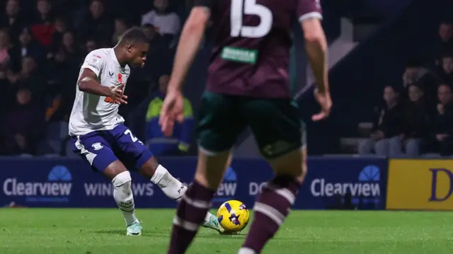 Thierry Small scores for Preston against Swansea