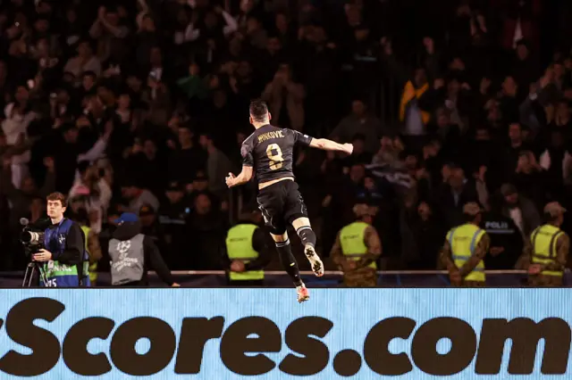 Marko Jankovic celebrates scoring the team's second goal