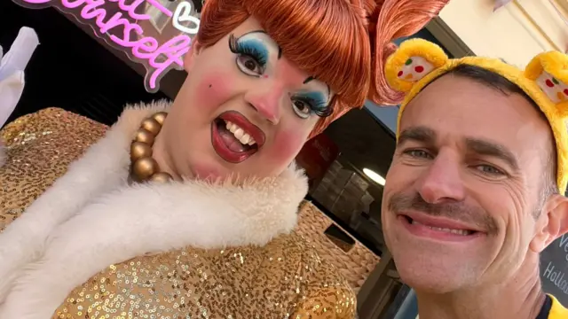 BBC Radio Solent presenter Steve Harris and Dame Daisy on the Thousand Mile Challenge.