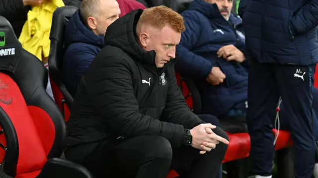 Will Still in the dugout for his final game