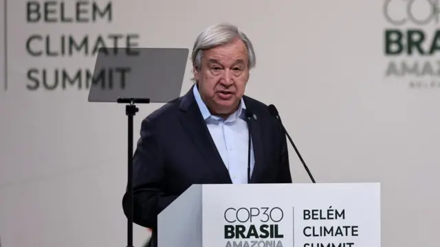 Antonio Guterres at COP30.