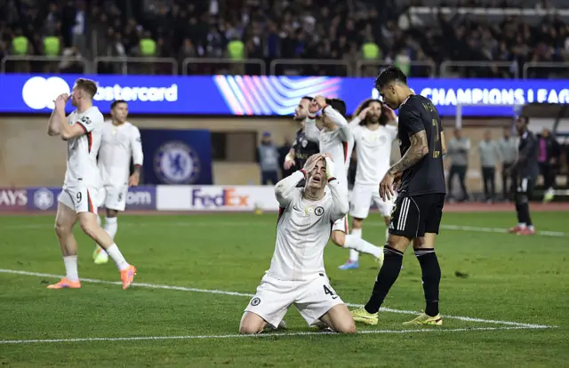 Alejandro Garnacho of Chelsea reacts after a missed chance