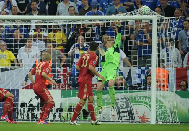 Didier Drogba's header beats Manuel Neuer