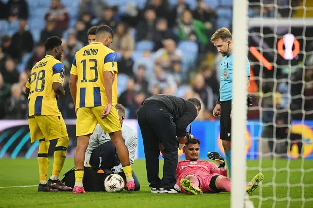 Roi Mishpati of Maccabi Tel Aviv receives medical treatment