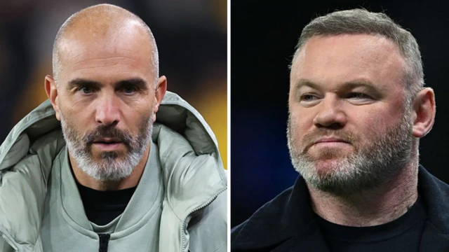 Enzo Maresca and Wayne Rooney split graphic